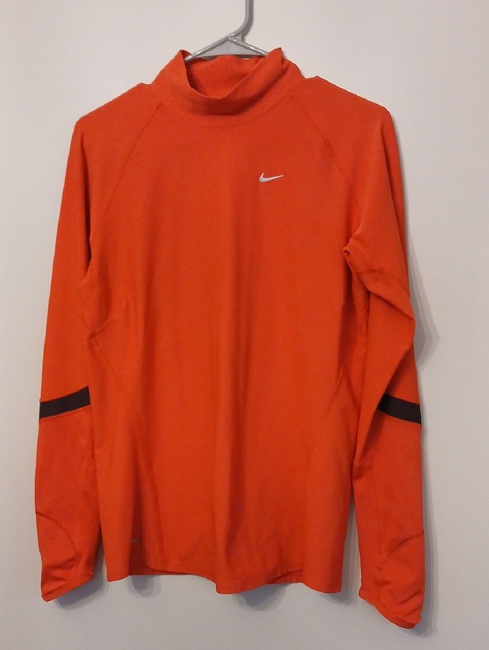 Nike Orange Long Sleeve Top with Black Accents